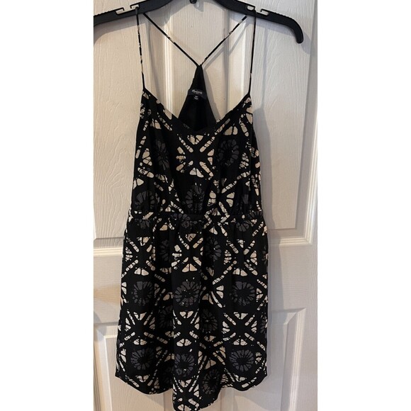 Madewell Dress Womens Sz 00 Starview Batik Silk Cami Black Blouson sleeveless - Picture 8 of 8